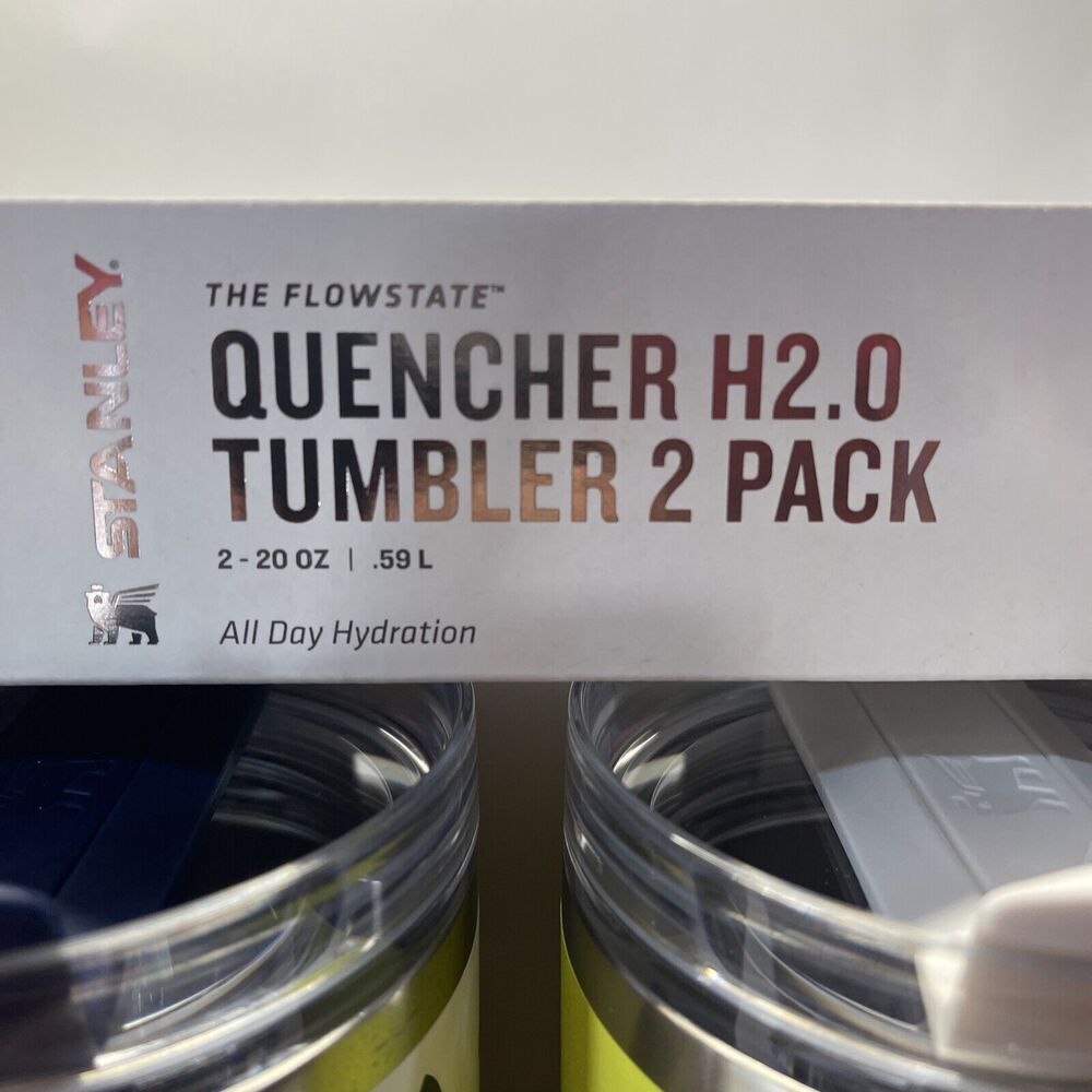 Stanley 2 Pack 20 oz Stainless Steel H2.0 Flowstate Quencher Tumbler Abstract - Picture 12 of 12